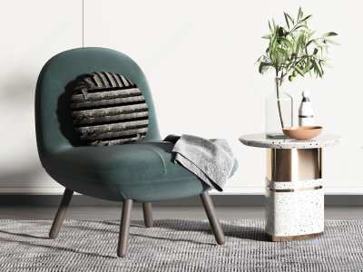 现代休闲椅3D模型下载